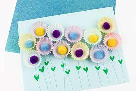 Caroline february 9, 2021, 8:08 pm. Cupcake Liner Pom Pom Flowers Craft Mom Wife Busy Life