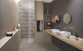 Il bagno moderno è la scelta naturale di chi desidera avere uno spazio dedicato al relax e benessere e conferire alla propria casa uno stile all'avanguardia. Rivestimento Bagno Moderno Effetto Trama Rigata Colorata Moka