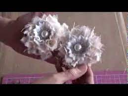 Shabby chic flowers my etsy shop: Yummy Shabbychic Flower Tutorial Youtube