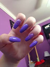When it comes to purple, the adjectives that can be remembered include mystery, temperament, tenderness and so on. Purple Coffin Nails Purple Nails Nails Claw Nails