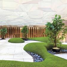 This Indoor Zen Like Oasis By Cream Sprung To Life To Market Apartments In Ironically Enough The Concrete Urban Garden Design Urban Garden Garden Architecture