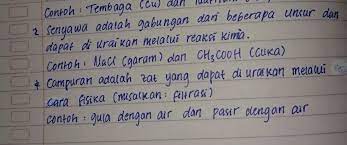 Sebutkan Contoh Senyawa Dan Campuran Serta Berikan Penjelasannya Brainly Co Id