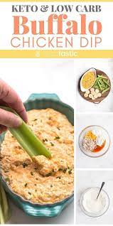 Easy Keto Buffalo Chicken Dip Recipe With Shredded Chopped Chicken Cream Cheese Franks Wing Chicken Dip Recipe Low Carb Appetizers Buffalo Chicken Dip Easy