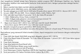 0852 2552 5576 (wa only) www.lowonganterpadu.com. Pt Pertamina Persero Untuk Bkjt Program Lulusan Sma Smk Fresh Graduated Bulan April 2013 Lowongan Kerja Lowongan Kerja 2020 Lowongan Kerja Bulan September 2020