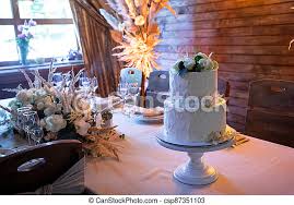 Image by sally rawlins photography. Gorgeous And Simple Wedding Cake In Cottagecore Style Gorgeous White Wedding Cake Decorated With Fresh Roses On Top Cake On Canstock