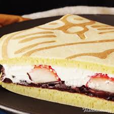 Jumbo Doraemon Dorayaki Japanese Pancakes Video Recipe Video Healthy Fruit Desserts Desserts Fruit Recipes