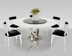 A Amp X Spiral Modern Round White Dining Table With Lazy Susan Stylish Desig Round Dining Table Modern Modern Round Kitchen Table Round Glass Kitchen Table