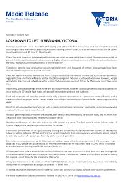 Following advice from victoria's chief health officer, the lockdown in regional victoria will lift from 11:59pm tonight. Ih0lhdzqcmpswm