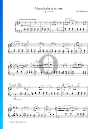 Display for operator panel op17. Mazurka A Moll Op 17 Nr 4 Noten Piano Solo Pdf Download Streamen Oktav