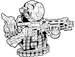 In halo 3 and reach each odst has white armor, but the white mega bloks odst is an arctic sniper specialist. Halo Coloring Pages 100 Pictures Free Printable