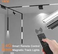 Remote Control LED Smart Track Lights Magnetic Rail Lighting Ultra Thin 6mm  Surface Mounted Ceiling System Spodlight Floodlight - AliExpress 39