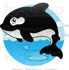 Royalty Free Happy Orca Whale Logo By Visekart 2511 Whale Painting Orca Whales Whale Cartoon Drawing