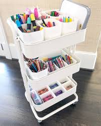 Katrina Teeple On Instagram An Art Cart Is A Creative Way To Store Crafts If You Can T Use A Cabinet In You Stauraum Ideen Burobedarf Organisieren Ikea Ideen