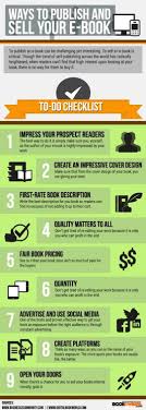 Checklist Publish And Sell Your Own Ebook Infographic Ebook Writing Promote Book Book Infographic