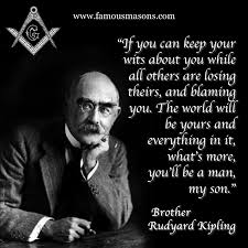 Brother Rudyard Kipling Famous Freemasons Freemason Freemasonry