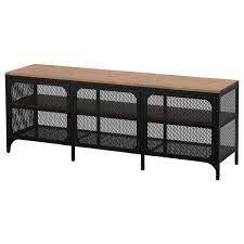 Meuble très style, le buffet se voit dans une diversité de matériaux, couleurs et style. Fjallbo Meuble Tele Noir 59x141 8x211 4 150x36x54 Cm Ikea