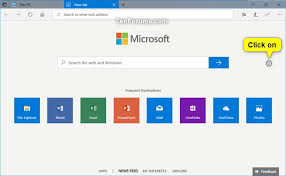 Change New Tab Page Settings for Sets in Windows 10 | Tutorials