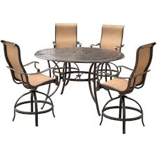 Whether you're looking for an intimate bistro table breakfast or a table that can host a large group, we have the modern outdoor dining tables you need for your backyard, patio or poolside. Round Patio Dining Sets At Lowes Com
