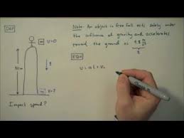 We drop something accidentally or purposely and see its motion. How To Solve A Free Fall Problem Simple Example Youtube
