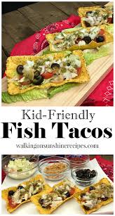 These delicious fish tacos are paired with a spicy cabbage slaw. Kid Friendly Fish Tacos Made With Alaska Pollock Dinner Recipe