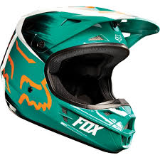 fox v1 vandal helmet style 11018 color green orange 169 95