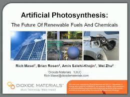 Artificial Photosynthesis The Future Of Renewable Fuels And Chemicals Aiche