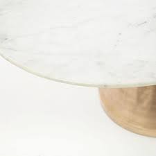 Whether you have little kids digging in their forks crafted from engineered wood in a lacquered white finish, the tabletop strikes a round silhouette with. Silhouette Pedestal Round Dining Table White Marble