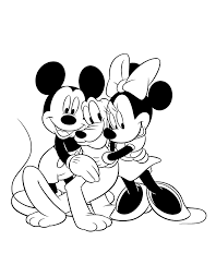 Mickey Y Minnie Para Colorear