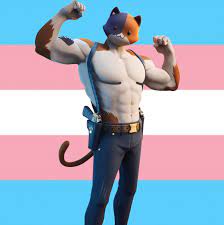 Meowscles from Fortnite is a trans icon! (Not officially, sadly) : r/lgbt
