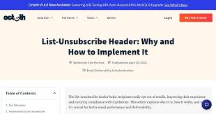 List-Unsubscribe Header: Why and How to Implement It - Octeth