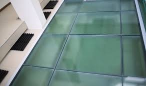 New Fire Rated Glass Floor System From Tgp Combines Life Safety And Design Advantages Glass Floor Laminated Glass Flooring