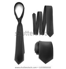 Download Vector Mock Up Black Set Necktie Black Set Neck Tie Black