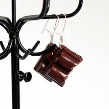 Boucles D Oreilles Gourmandes Carreaux De Chocolat Les Bijoux Du Bijoux Fait Main Boucles Oreille