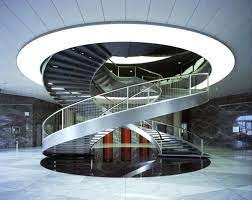 While the chateau's immensity, facade and estate are enough to impress, its main attraction could very well be its central staircase. Double Helix Staircase At Nestle Hq In Switzerland The Whole Building Was Designed By Tschumi And Is Staircase Design Stairs Design Modern Double Staircase