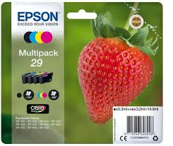 Vous avez le logiciel de gestion de pharmacie sobrus pharma et vous souhaitez installer et configurer votre imprimante à ticket epson ? Pack De Cartouche D Encre Epson Fraise 29 Noir Cyan Magenta Et Jaune Cartouche D Encre Couleur Achat Prix Fnac