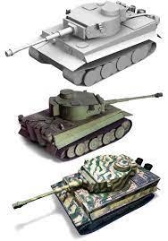I use 1/72 scale how to make a ww2 diorama. World Of Tanks Pz Kpfw Vi Tiger Ausf H1 Tank Papercraft Diorama 3in1 Free Templates Download