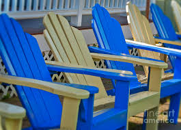 Shop wayfair for all the best yellow adirondack chairs. Blue And Yellow Adirondack Chairs Photograph By Loriannah Hespe