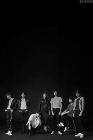 Bts Love Yourself 轉 Tear Concept Photo O Version Bts Lockscreen Bts Black And White Bts Group Picture