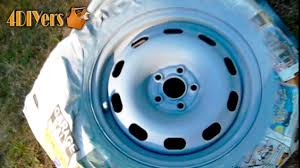 Diy Refinishing Steel Wheels Youtube