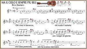 A member of the stands4 network. Ma Il Cielo E Sempre Piu Blu Rino Gaetano Ukulele Youtube