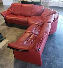 The Pieces Lock Together As One Or You Can Have 3 Seperate Pieces Leather Sectional Ekornes Ekornes Stressless