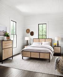 Sydney Left Right Nightstands In 2020 Cane Bed Black Bedding Home