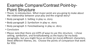 Writing A Compare Contrast Essay About Literature Ppt Video Online Download