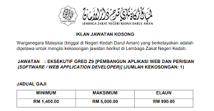 Untuk makluman, skim bantuan rumah ini merupakan skim pembiayaan yang. Jawatan Kosong Di Lembaga Zakat Negeri Kedah Jobcari Com Jawatan Kosong Terkini