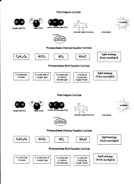 Cutouts Chemical Equation Photosynthesis Light Energy