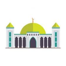 Cara menggambar masjid tutorial paint youtube. Modern Flat Elegant Islamic Mosque Building Illustration Png And Vector Mesjid Gambar Kartun