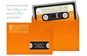 Einladungskarten 50 Geburtstag Kassette Geburtstagseinladungen Einladungen Einladung Geburtstag