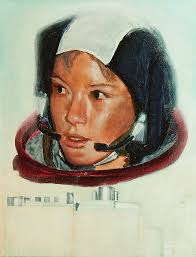 Anna Lee Fisher Greeting Card by Simon Kregar