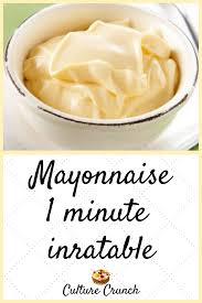 Mayonnaise 1 Minute Inratable La Recette Facile En 2020 Recettes De Cuisine Recette Facile Recette