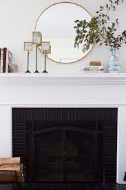 30 Oil Rubbed Bronze Round Metal Framed Mirror Rejuvenation In 2021 Mirror Over Fireplace Fireplace Mantel Decor Mirror Above Fireplace